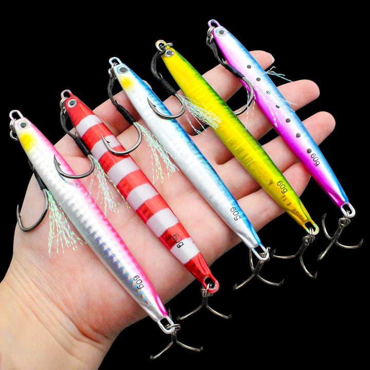 FREGITO Fishing Jigs Vertikale Salzwasser Jigs Vertikaler Jigging Löffel Angeln Thunfisch Köder Boot