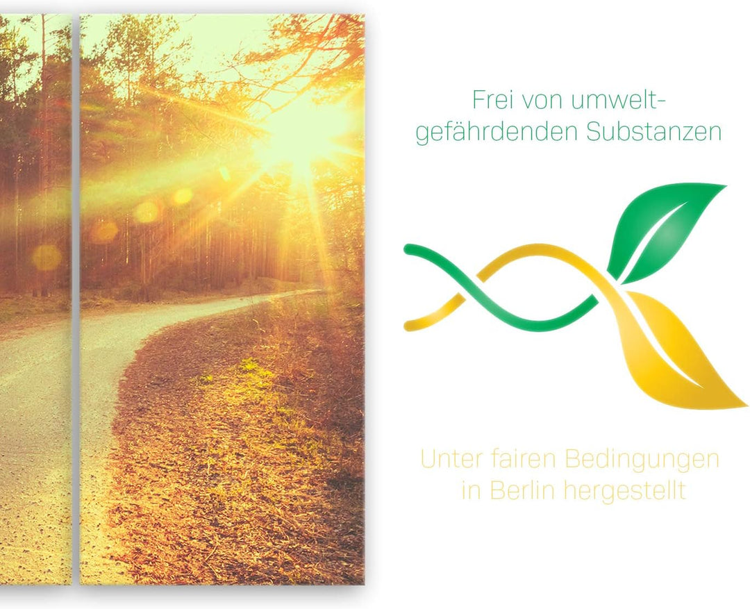 ge Bildet Bild auf Leinwand | Landschaftsbilder - freedom H in 90x60 cm mehrteilig als Wandbild | Wa