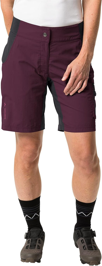 VAUDE Damen Bike Shorts Women's Qimsa Shorty 38 Cassis, 38 Cassis