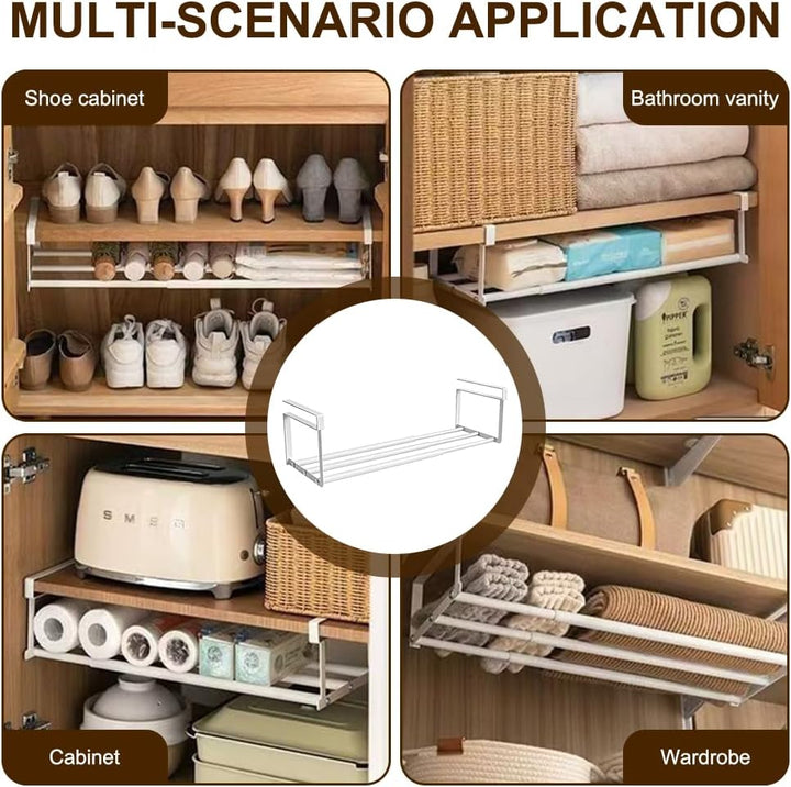 Erweiterbarer Hängender Schrank Organizer 40-70cm | Stilvoll Küche, Kleidung & Schuhschrank | Platzs