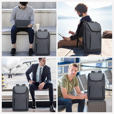 BANGE Business-Smart-Rucksack, wasserdicht, 39,6 cm (15,6 Zoll), Laptop-Rucksack mit USB-Ladeanschlu