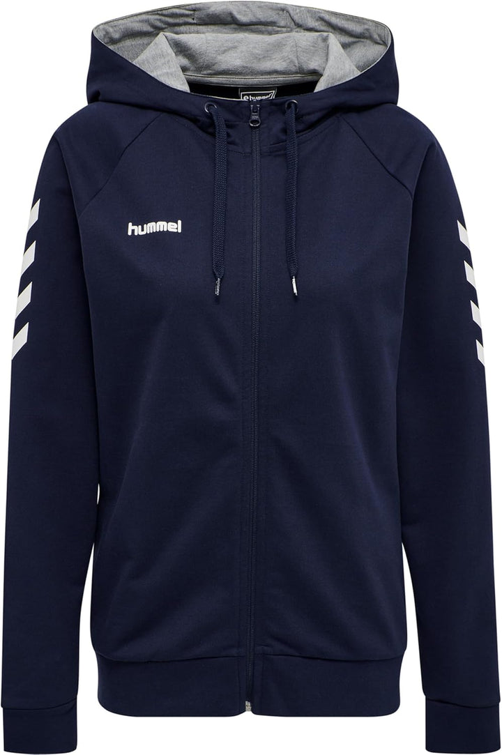 hummel Reissverschluss Kapuzenpullover Hmlgo Damen XS Blau, XS Blau