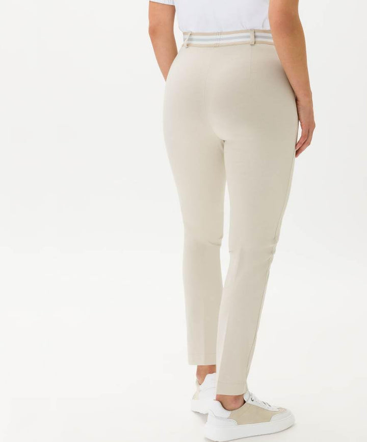 Raphaela by Brax Damen Lillyth Cool Summer Jersey Hose 29W / 32L Ecru, 29W / 32L Ecru