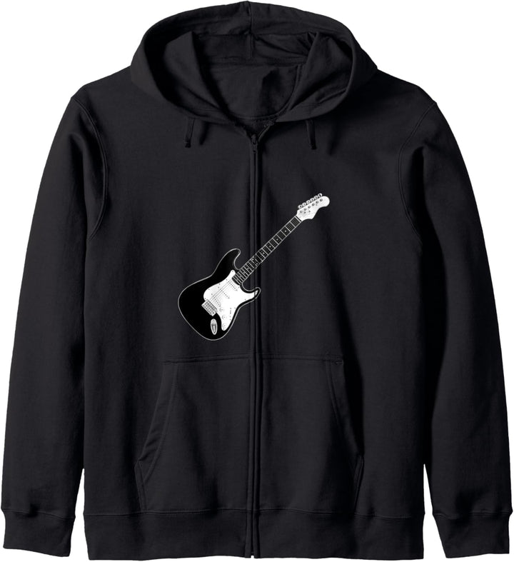 Guitar Strat Guitar Player Rock Heavy Metal Music Band Kapuzenjacke