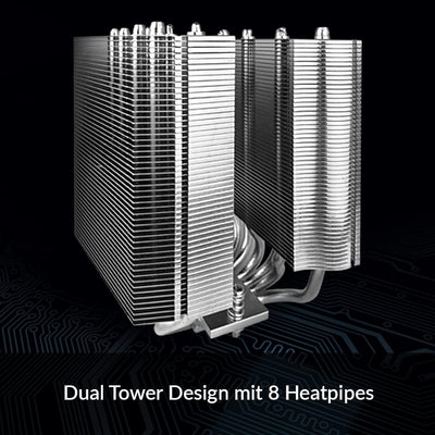 ARCTIC Freezer 50 TR - Dual Tower CPU Kühler für AMD Ryzen Threadripper SP3, sTR4 mit A-RGB, 120 mm/
