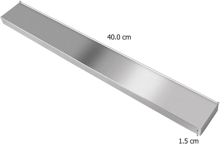 2er Set Magnetleiste selbstklebend 40cm - Messerleiste Edelstahl Ohne Bohren | Magnetschiene für Wer