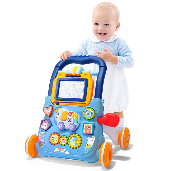 Aolso Baby Walker, Sit-to-Stand Learning Walker, Baby Entertainment Table Early Education Activity C