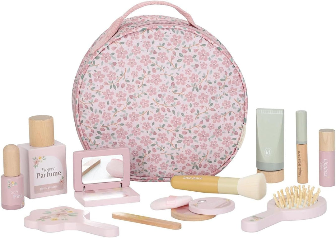 Little Dutch 2515 Holz Spielset Beautycase Schminkkoffer - rosa