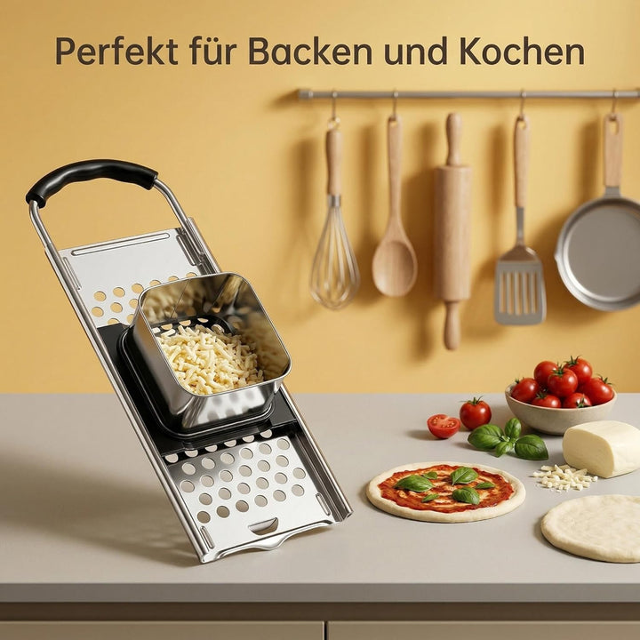 Spätzlehobel Edelstahl, Spätzlepresse mit Teigschlitten, Spätzlesieb, Spätzlereibe Ist Spülmaschinen