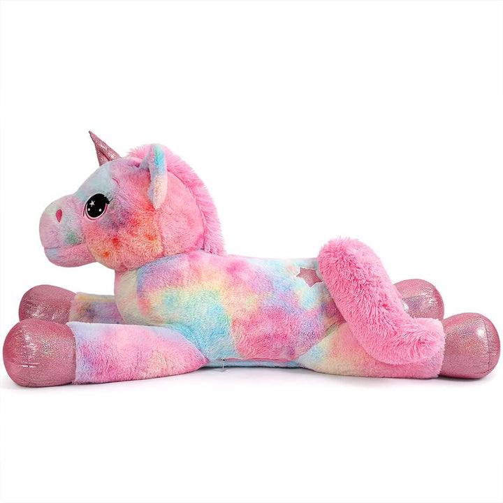 Yeqivo Riesen Einhorn Spielzeug Plüsch Grosses Regenbogen Lila Einhorn Kuscheltier Schöne Einhorn Ge