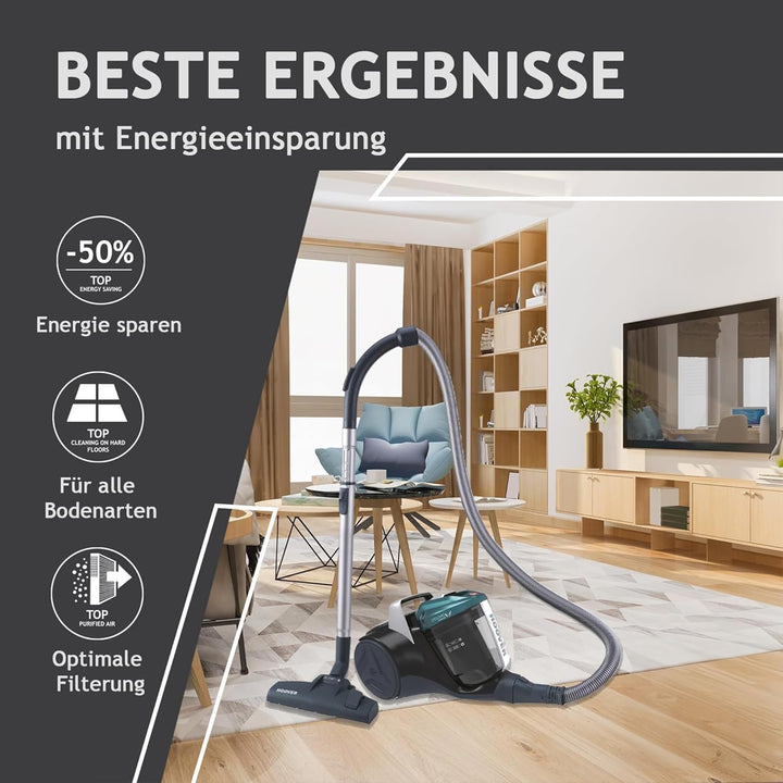 Hoover Staubsauger Tierhaare BREEZE PET mit Tier-Düse I Tierhaar-Staubsauger ohne Beutel für Hundeha