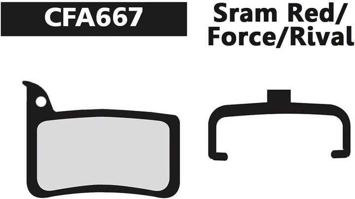 SRAM Red – Organic (Soft)/Force/Rival Disc Brake Pads, Green – Organic (Standard) Einzelbett, Einzel