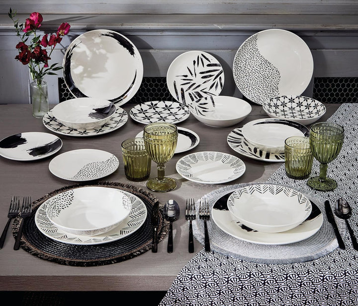 Tognana Zenith Tafelservice für 6 Personen, 18-teilig, Porzellan, weiss