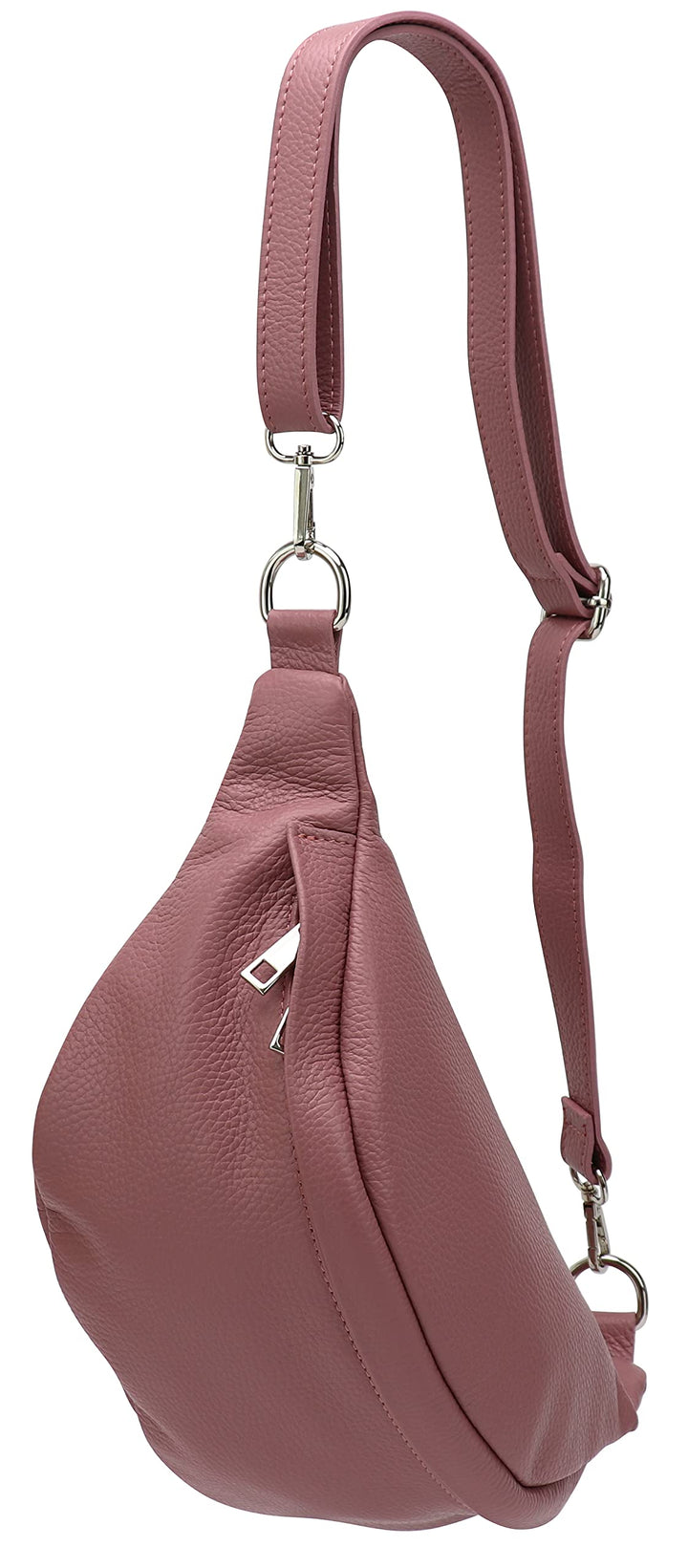 SH Leder ® echt Leder Hüfttasche Damen Herren Unisex Gürteltasche für Festival Reise Bauchtasche mit
