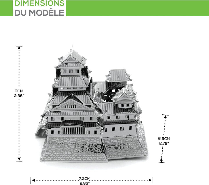 Fascinations MMS055 - Metal Earth 502576 - Himeji Castle, lasergeschnittener 3D-Konstruktionsbausatz