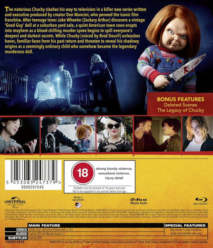 Chucky Season 1 [Blu-ray] [2021] [Region Free], Blu-ray