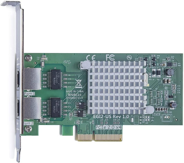 ipolex 1.25G Ethernet-Netzwerkkarte, 2X RJ45+ Port, 10GbE NIC im Vergleich zu Intel i350-T2, unterst