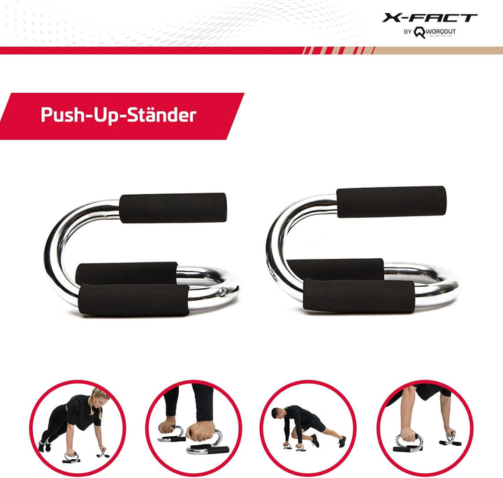 Liegestützgriffe Push Up Bars - Robuste Calisthenics Griffe aus Stahl für effektives Oberkörpertrain
