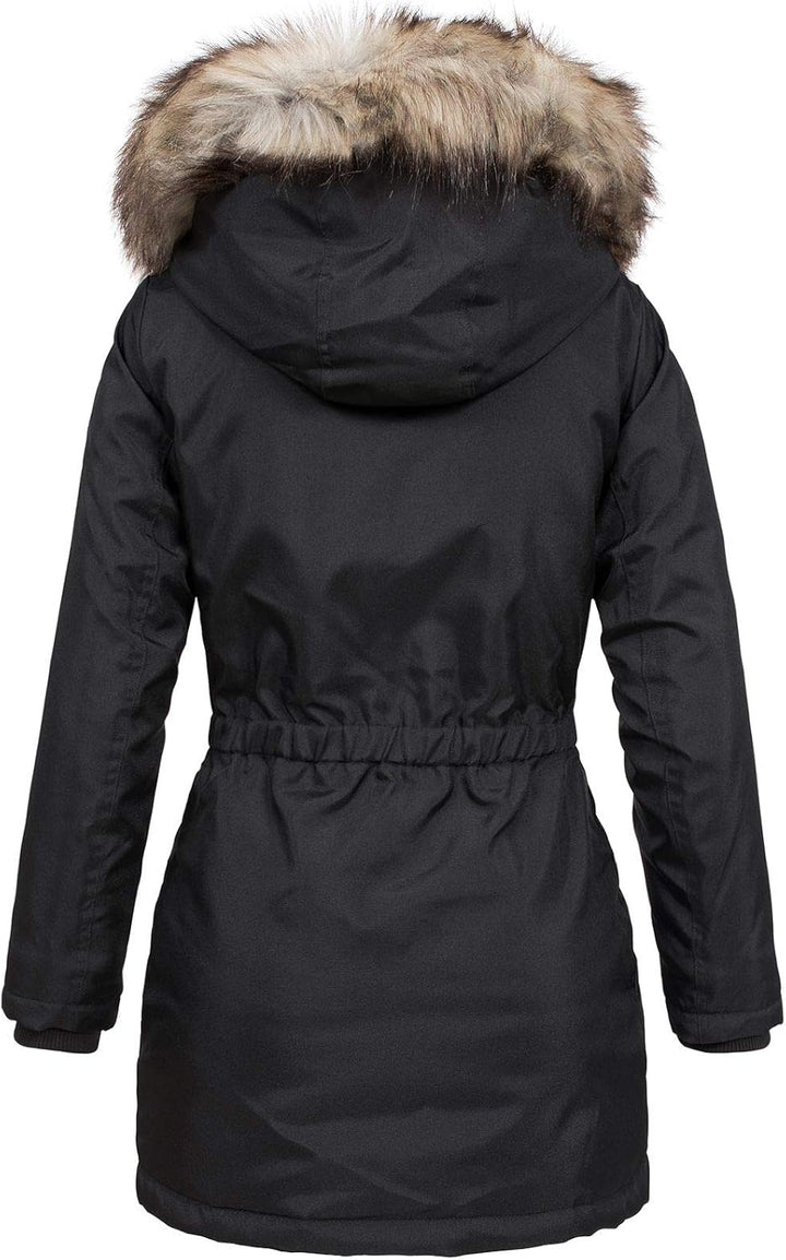 ONLY Damen Winterparka Kurzmantel Iris S Schwarz, S Schwarz