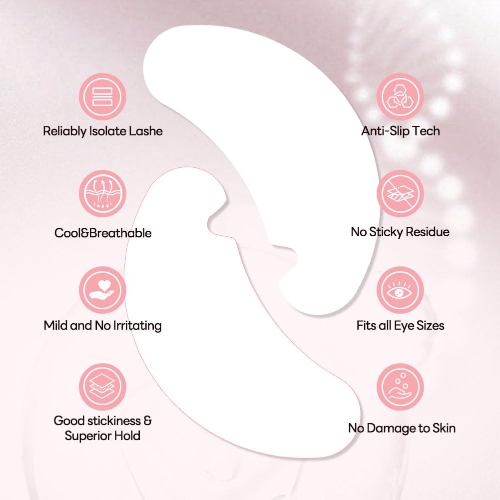 100 Paare Augenpads Wimpernpads für Wimpernverlängerung Wimpernlifting Wimpern Färben Wimpern Augen