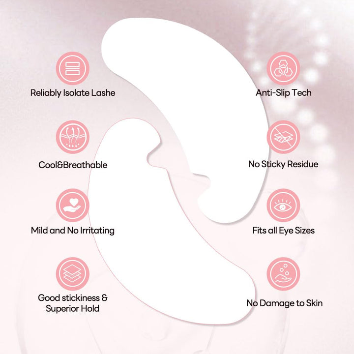 100 Paare Augenpads Wimpernpads für Wimpernverlängerung Wimpernlifting Wimpern Färben Wimpern Augen