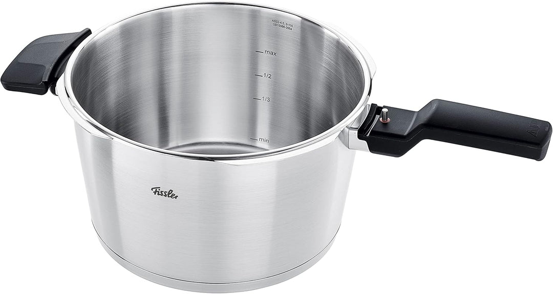 Fissler Vitaquick Premium / Schnellkochtopf (6 L, Ø 22 cm) Edelstahl-Dampfkochtopf, 2-Garstufen, Mad