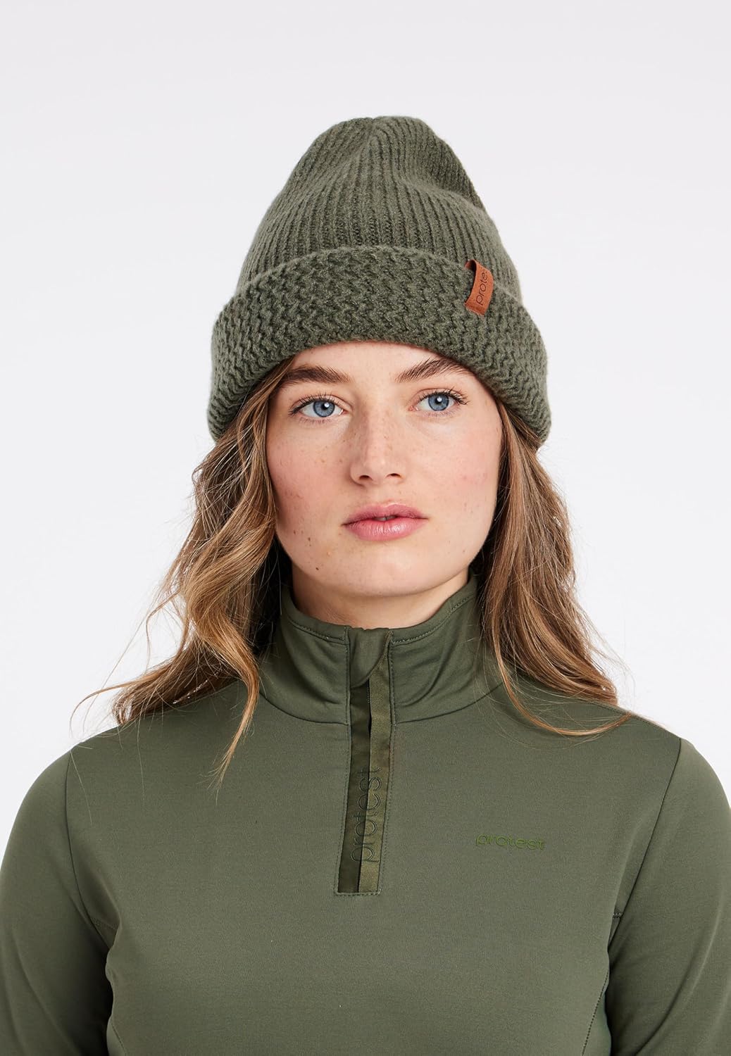Protest Damen 1/4-reissverschluss FABRIZ 3XL Botanic Green, 3XL Botanic Green