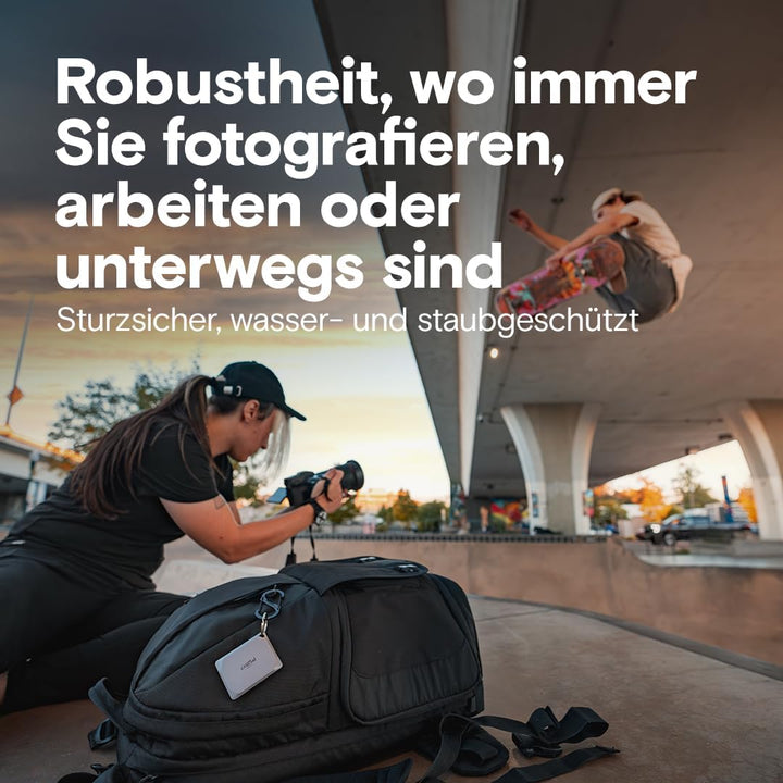 Crucial X9 Pro 4TB Externe SSD Festplatte, Lesen/Schreiben bis zu 1050MB/s, PC und Mac, inkl. Mylio