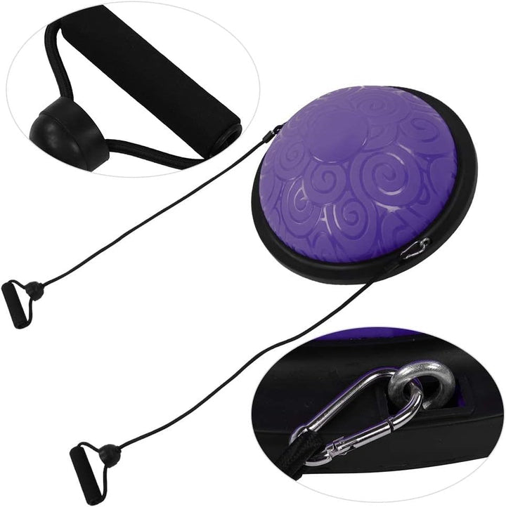 Ejoyous Balance Ball Trainer, 46cm Anti-Rutsch Balance Board Halbkugel Gymnastikball Yoga Halbball m