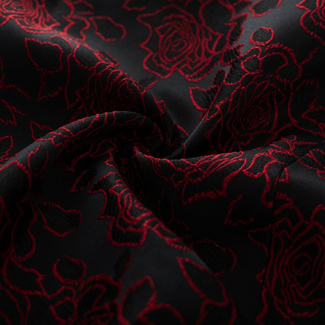 Belle Poque Damen Weste mit Gebogenes Revers V-Ausschnitt Karierte Weste mit Zwei Taschen Geometrisc