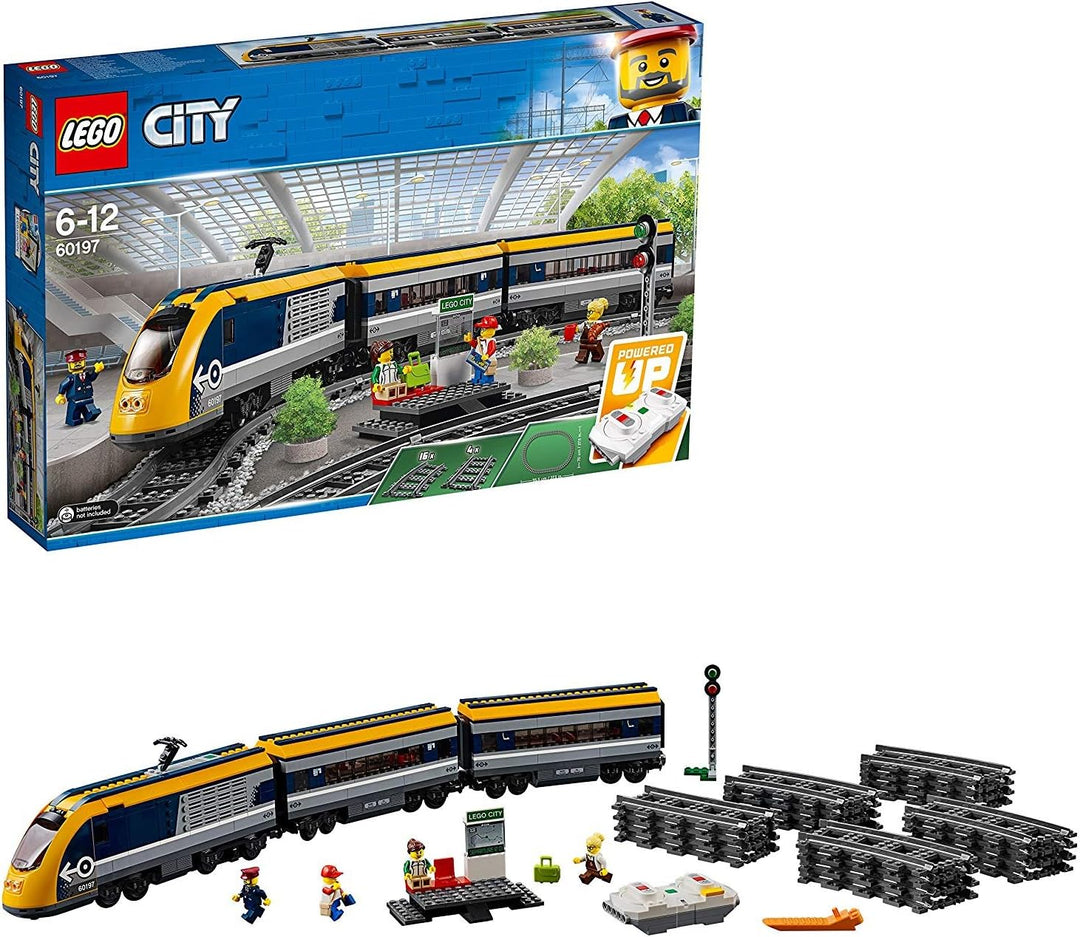 LEGO 60197 City Personenzug mit batteriebetriebenem Motor, ferngesteuertes Set mit Bluetooth-Verbind