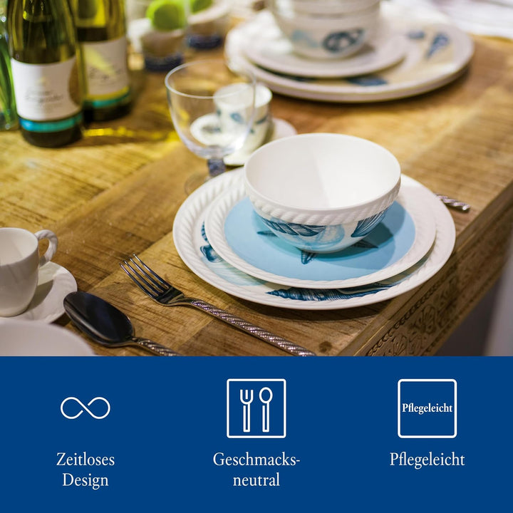 Villeroy und Boch - Montauk Tafelbesteck, 113 tlg., für bis zu 12 Personen, Edelstahl, spülmaschinen