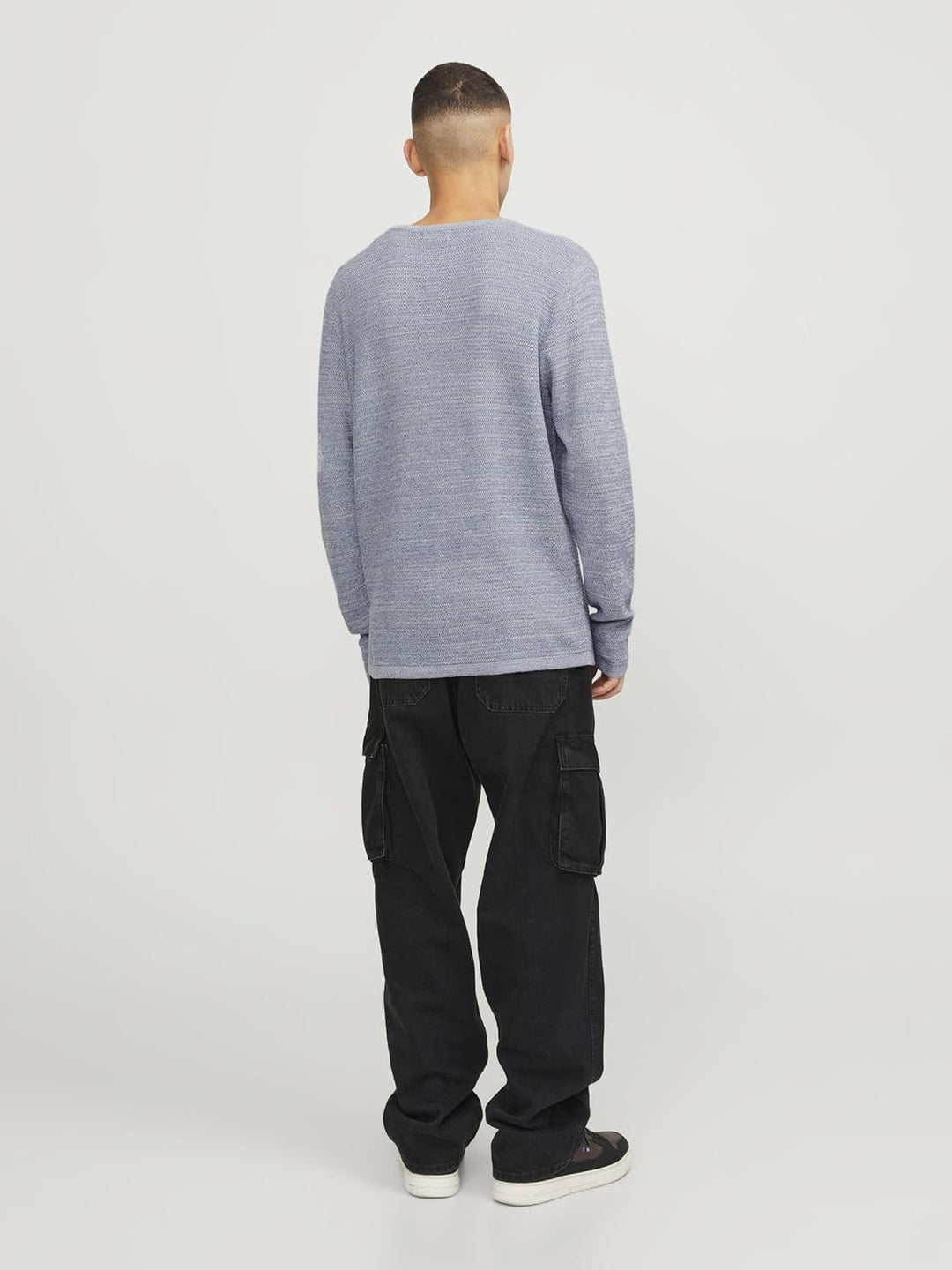 JACK & JONES Herren Jjegreg Knit Crew Neck Sn Strickpullover XXL Pacific Coast/Detail:with Cloud Dan