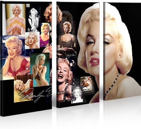 islandburner Bild Bilder auf Leinwand Marilyn Monroe V3 XXL Poster Leinwandbild Wandbild Dekoartikel