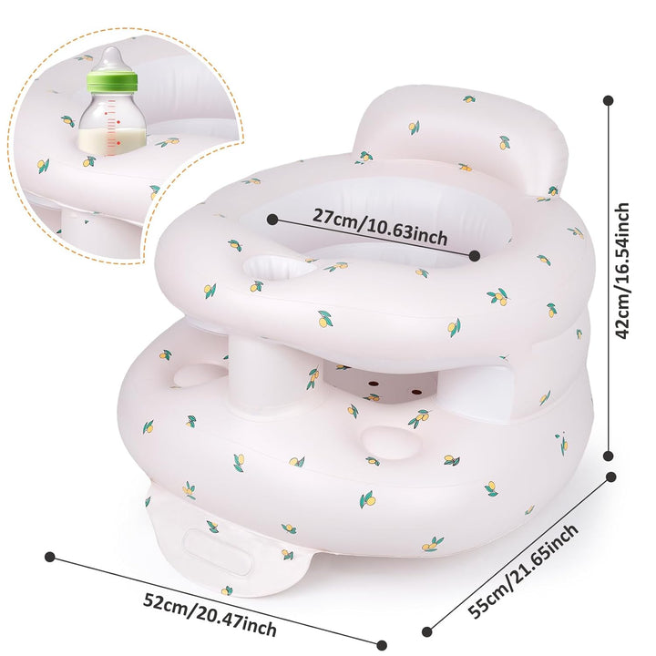 Tragbarer Aufblasbarer Babysitz Baby Sitzhilfe Sessel Leicht für 3 Monate bis 36 Monate Werkzeuglose