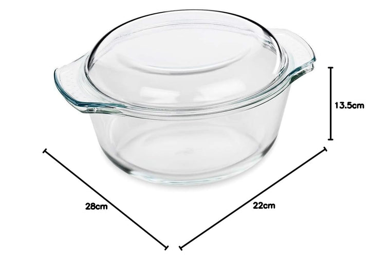 Küchenprofi Auflaufform, Edelstahl, Glas, Normal