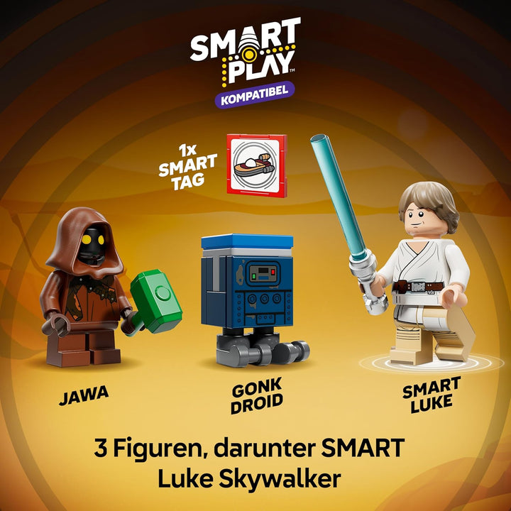 LEGO Star Wars 75420 SMART Play: Lukes Landspeeder - Kompatibles Interaktives Spielzeug inkl. SMART
