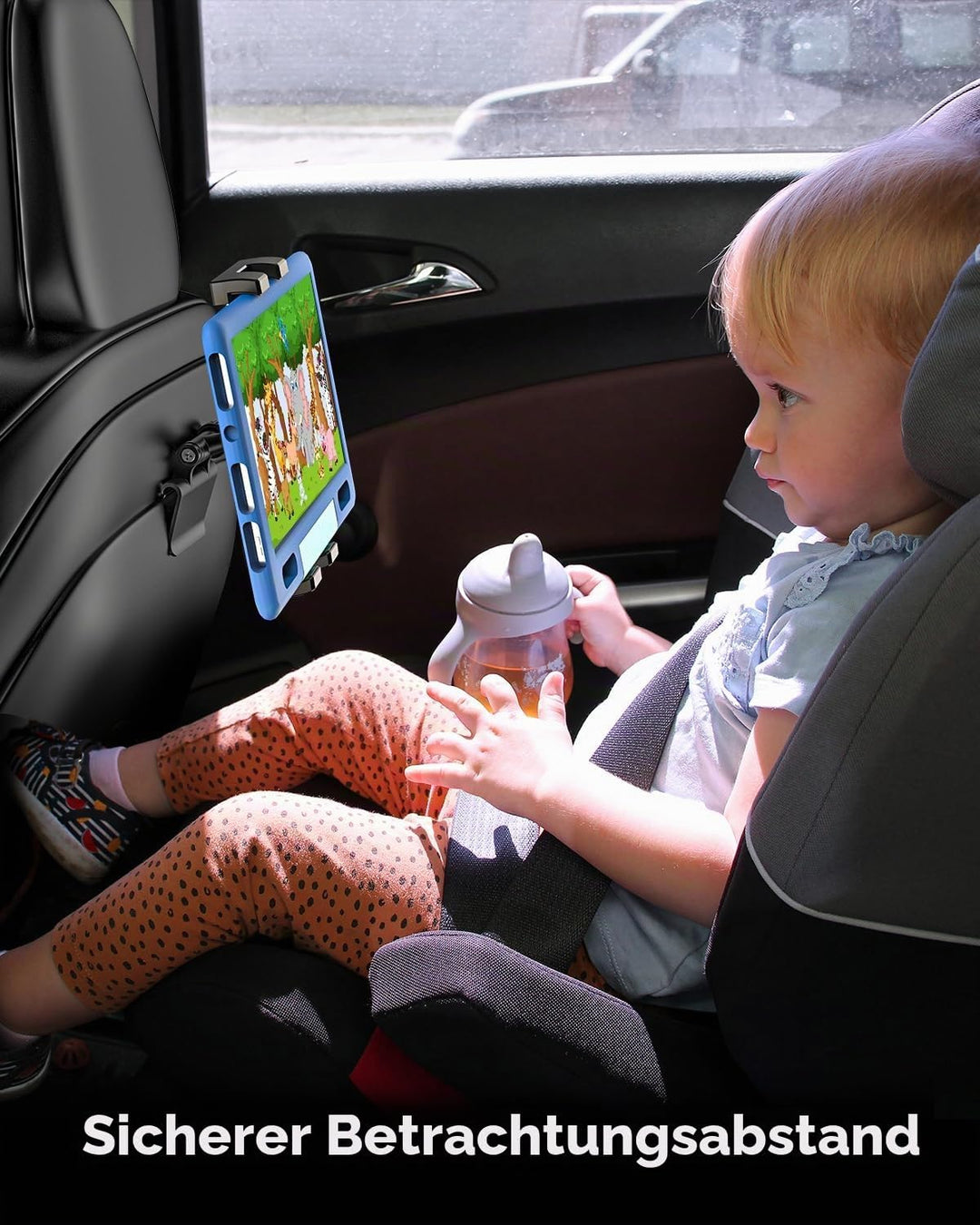 woleyi Tesla Tablet Halterung Rücksitz, Tesla Model 3/Y Kopfstütze Tablet Halterung für Kinder [Kuge