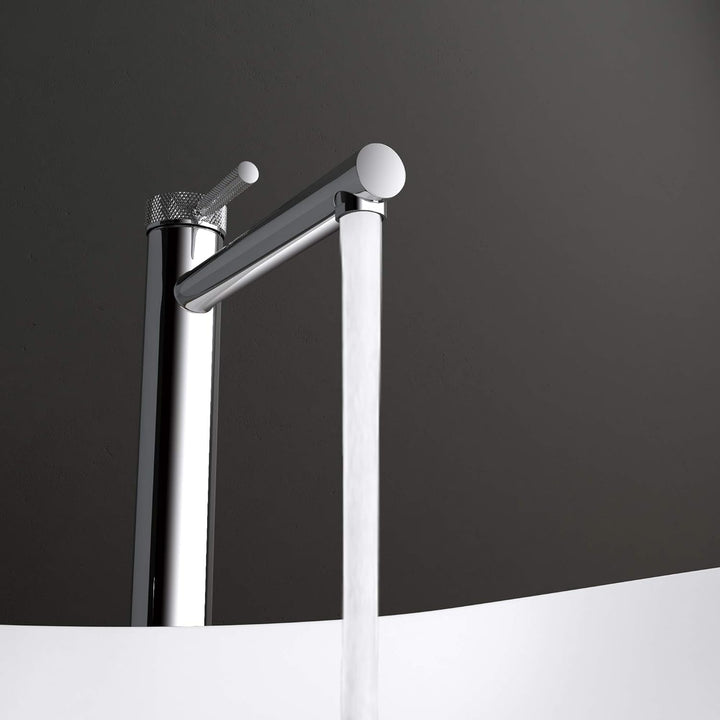 Mai & Mai Waschtischarmatur WAO-7601-H in Silber Waschbeckenarmatur 30,5 cm hoch Einhebelmischer ca