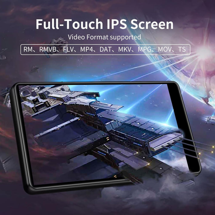 80GB MP3 Player with Bluetooth and WiFi, SWOFY 4.0 Inch Touchscreen MP3 MP4 Player, Portable Stereo,