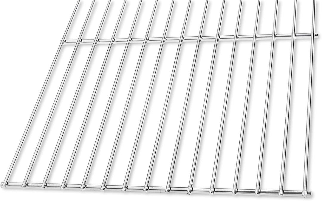 DEOS Edelstahl Grillrost Verstellbar 45x30 cm - Europäischer AISI 304 Stahl - Kürzbar und Kombinierb