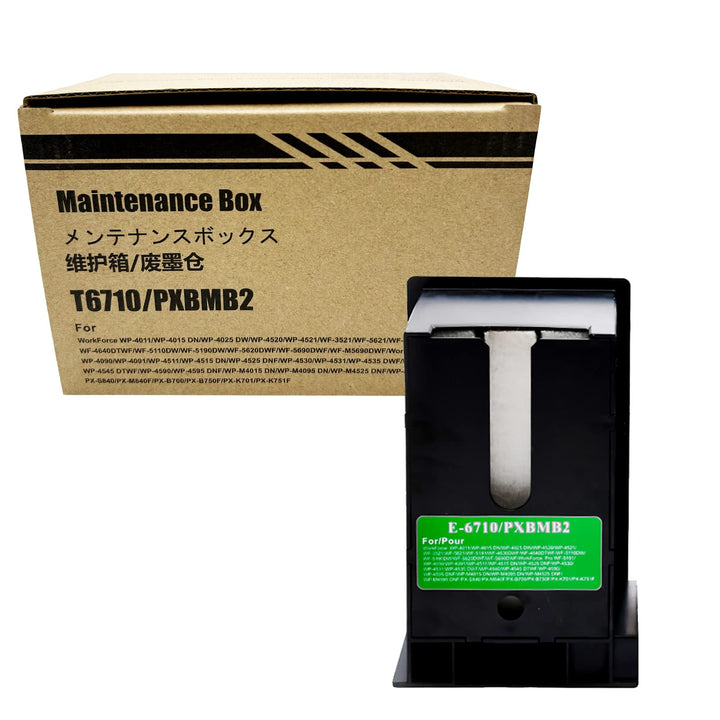 Tinten-Wartungsbox für T6710 oder C13T671000, funktioniert mit WP-4015DN WP-4025DW WP-4095DN WP-4515