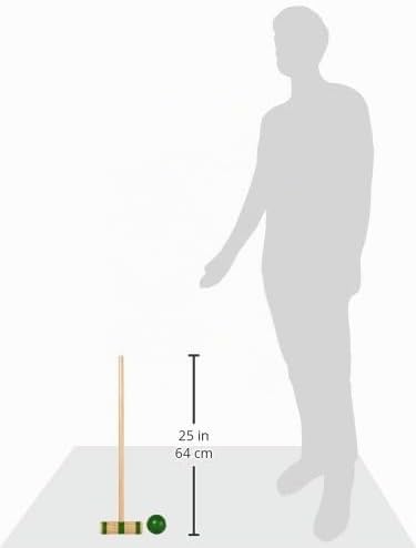 small foot 1050 Krocket-Set / Crocket Set aus Holz, Outdoorspielzeug inkl. Zubehör, 19-teilig, ab 5