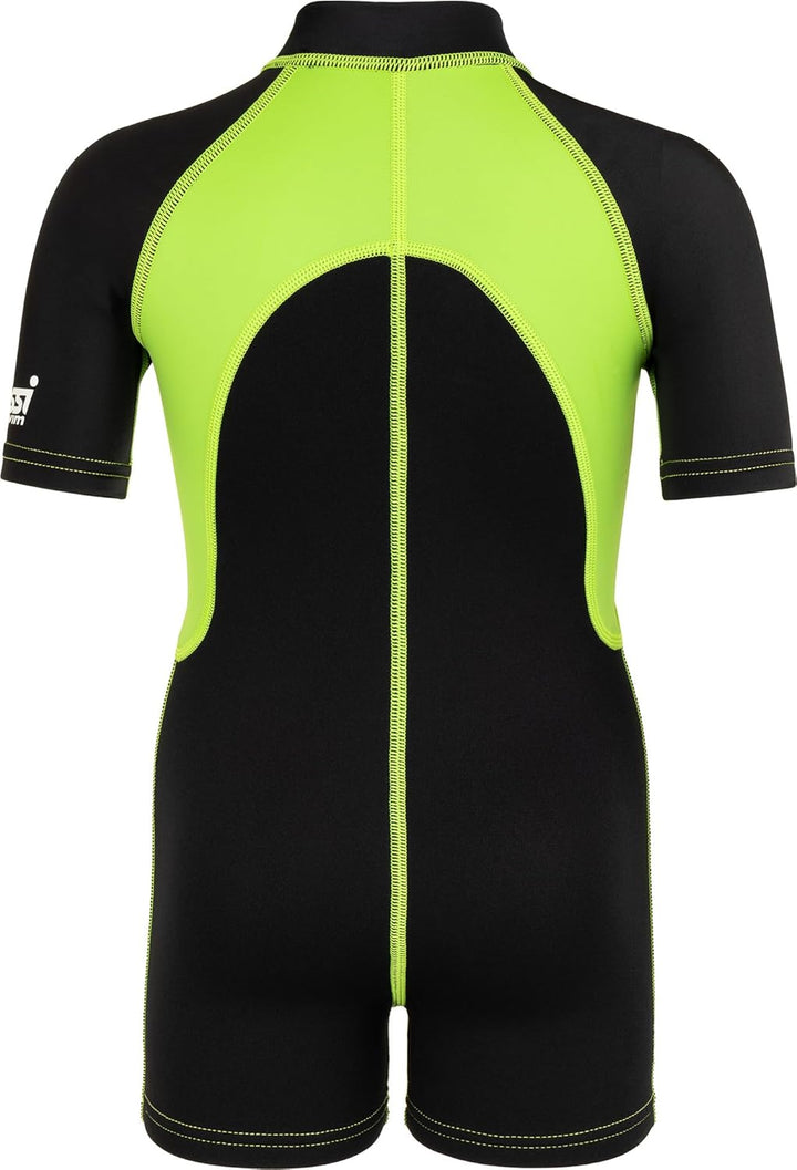 Cressi Kid Shorty Wetsuit 1.5 mm - Shorty Neoprenanzug für Kinder Ultra Stretch Neopren Schwarz/Lime