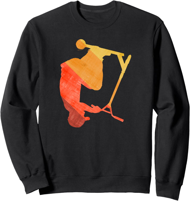 Stunt Scooter Roller Stuntroller Retro Fun Sweatshirt