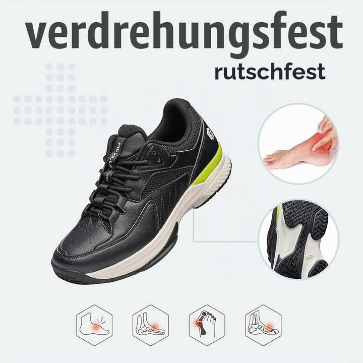 FitVille Extra Weit Tennisschuhe Damen Breit Hallenturnschuh Atmungsaktiv Training Schuhe für Tenni