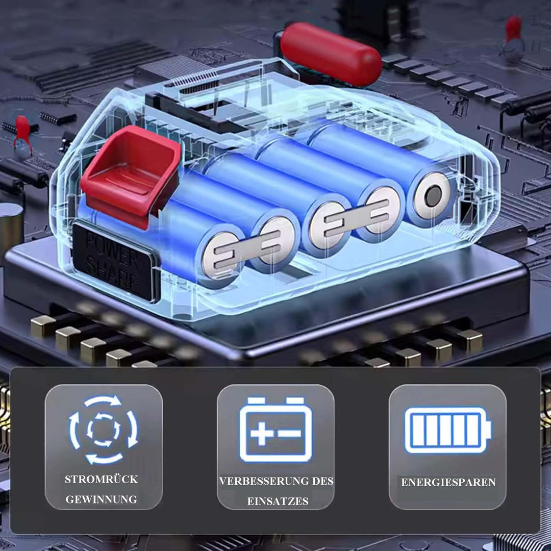 10MM Bürstenloser Akkuschrauber, Akku Bohrschrauber Set mit 2 x 2000mAh Akkus, Akkubohrer 45Nm Max D