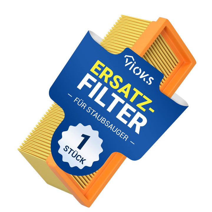 VIOKS Flachfaltenfilter Ersatz für Kärcher 6.414-498.0 Abluftfilter Hepa-Filter Zubehör Ersatzteile