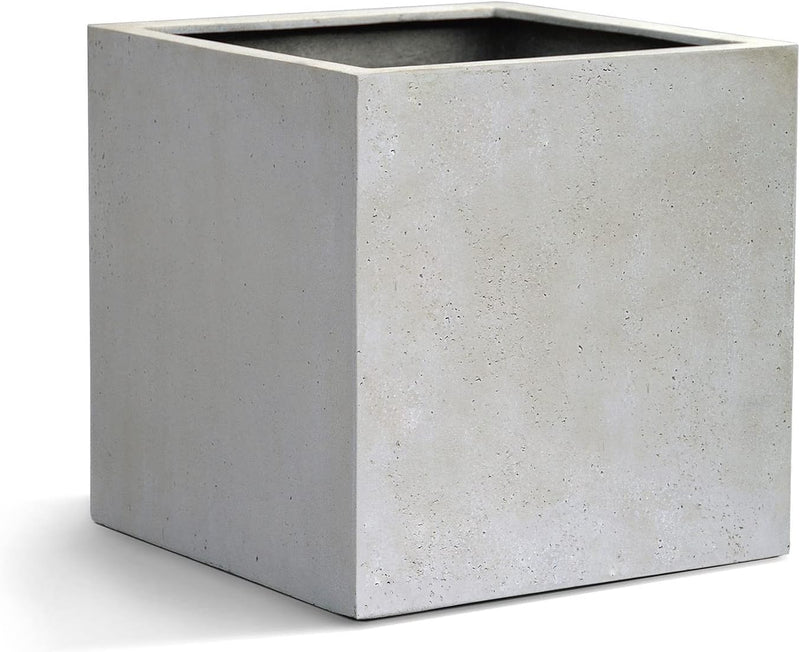ESCHBACH® Pflanzkübel Cube 30 Creme Weiss Quadratisch * 30 x 30 x 30 cm * 10 Jahre Garantie 30x30x30