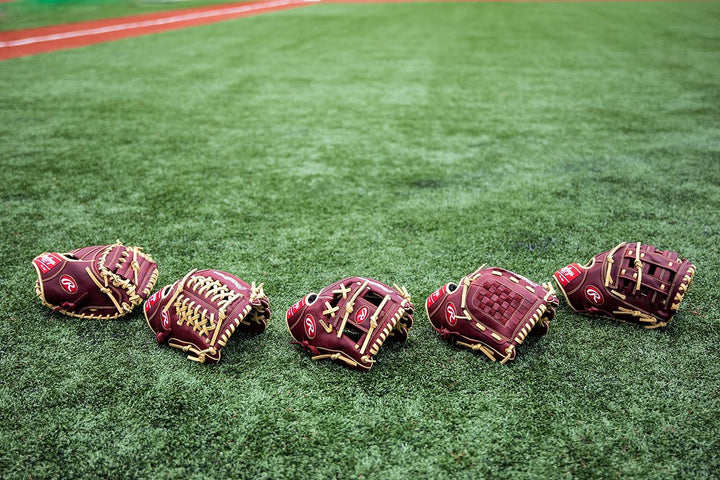 Rawlings Sandlot Baseball-Handschuh-Serie Rechte Hand Wurf Infield / Krug 29,8 cm – Trapeznetz – Bur